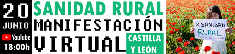 Manifestación virtual por la sanidad rural en Castilla y León